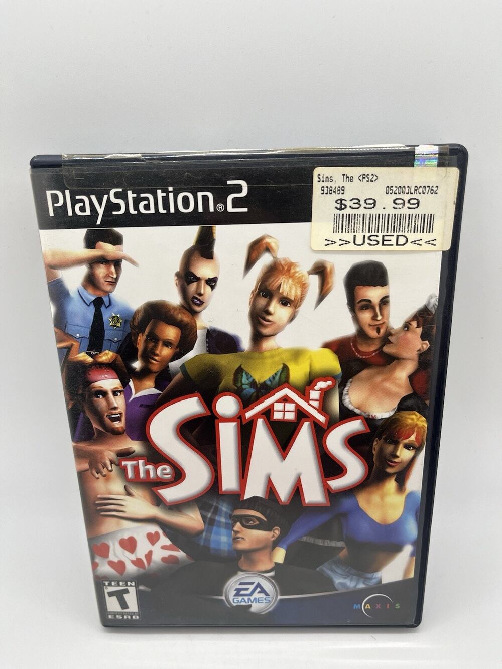 THE SIMS (Sony PlayStation 2, 2002) PS2 GAME COMPLETE with MANUAL TESTED VG